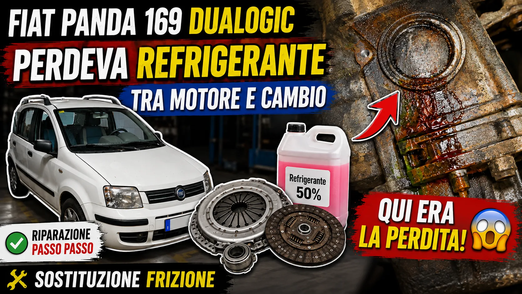 Fiat Panda 169, frizione e zona della perdita